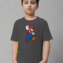 Friskers Boys Printed Short Sleeves Round Neck Regular Fit Cotton T-shirt-picture-13