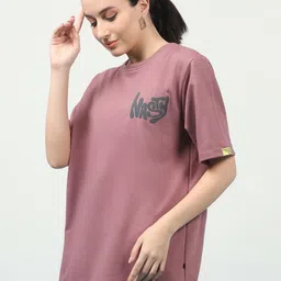 Rigo Unisex Typography Printed Raw Edge T-shirt-picture-14