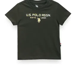 U.S. Polo Assn. Kids Boys Typography Printed Raw Edge T-shirt-picture-32