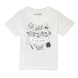 Harry Potter by Wear Your Mind Boys White Printed T-shirt-image-79