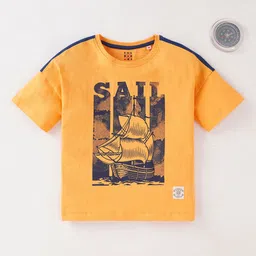 Ed-a-Mamma Boys Nautical Graphic Printed Cotton T-shirt-picture-38