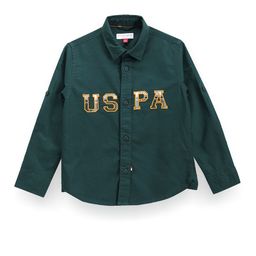 U.S. Polo Assn. Kids Boys Typography Embroidered Classic Corduroy Casual Shirt-picture-25