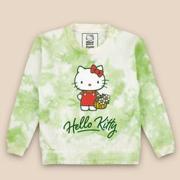 Kids Ville Girls Pull Over Hello Kitty Printed Dyed Sweatshirt-picture-40