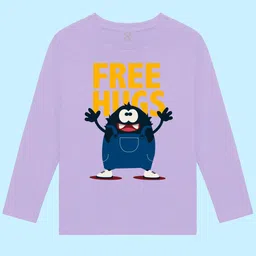 NUSYL Boys Purple V-Neck T-shirt image 2