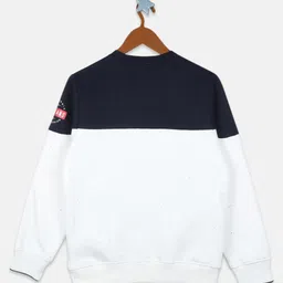 Monte Carlo Boys Off White Colourblocked Sweatshirt image 2