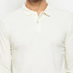 98 Degree North Polo Collar Long Sleeve Cotton Regular T-shirt image 2