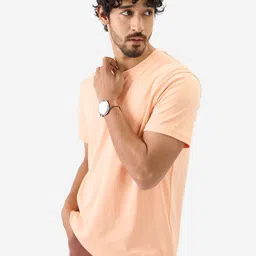 The Souled Store Round Neck Short Sleeves Regular Fit Supima Cotton T-shirt image 2