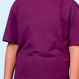 NUSYL Boys Typography Printed Round Neck Cotton Regular Oversized T-shirt image 3