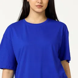 MISCHIEF MONKEY Women Drop-Shoulder Sleeves Pockets T-shirt image 2