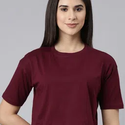 Kryptic Pack Of 2 Drop Shoulder Sleeves Cotton Crop T-shirt image 3