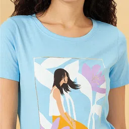 Honey by Pantaloons Conversational Printed Cotton T-shirt image 2