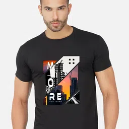 CHOZI Pack Of 2 Printed Cotton T-shirt image 2