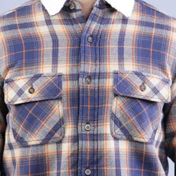 t-base Plus Size Checks Cotton Casual Shirt image 2