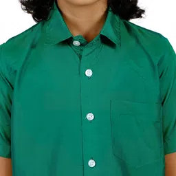 Sethukrishna Boys Green Standard Casual Shirt image 3