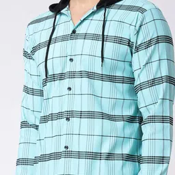 Voroxy Hooded Checked Casual Shirt image 2