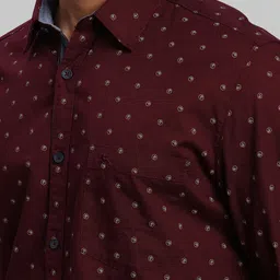 Parx Men Slim Fit Opaque Printed Casual Shirt image 2
