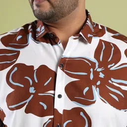 Instafab Plus Classic Floral Printed Casual Shirt image 3