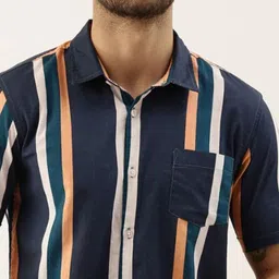 Campus Sutra Men Comfort Striped Casual Shirt image 2