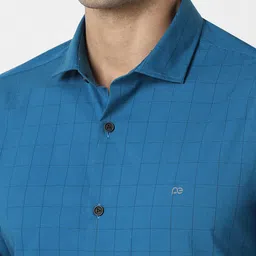 Peter England Slim Fit Checked Formal Shirt image 2