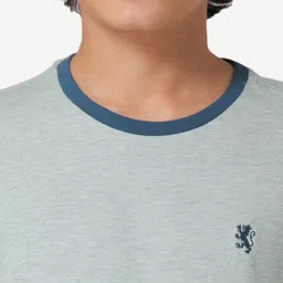 Red Tape Boys Sea Green Solid Round Neck T-shirt image 3