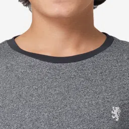 Red Tape Boys Charcoal Solid Round Neck T-shirt image 5