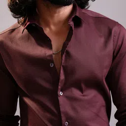 LOCOMOTIVE Luxe Cutaway Collar Slim Fit Cotton Casual Shirt image 2