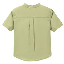 TONYBOY Boys Mandarin Collar Premium Fit Twill Pure Cotton Casual Shirt image 2