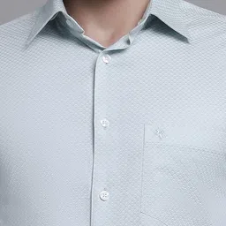 Cantabil Comfort Micro Ditsy Printed Cotton Formal Shirt image 5