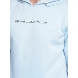 Crimsoune Club Typography Printed Hooded Pullover Sweatshirt image 2