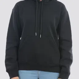 ONEWAY Women Solid Hooded Sweat Shirt image 3