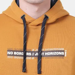 t-base Typography Printed Hooded Sweatshirt image 4