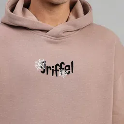 GRIFFEL Graphic Printed Hooded Fleece Sweatshirt image 3