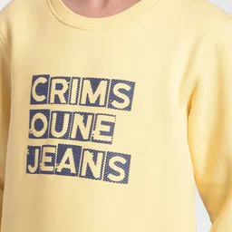 Crimsoune Club Boys Typography Printed Sweatshirt image 5
