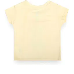 U.S. Polo Assn. Kids Girls Graphic Printed Pure Cotton T-shirt image 2