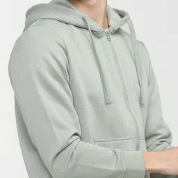 HIGHLANDER Men Green Hooded Sweatshirt image 2