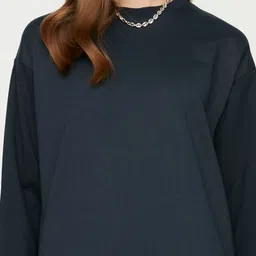 Trendyol Round Neck Long Sleeve Pullover Sweatshirt image 3