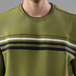 t-base Striped Round Neck Long Sleeves Sweatshirt image 3