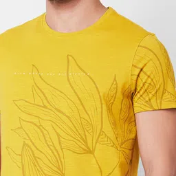 SPYKAR Graphic Printed Cotton Slim Fit T-shirt image 2