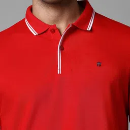 Louis Philippe Sport Polo Collar Slim Fit Cotton T-shirt image 2