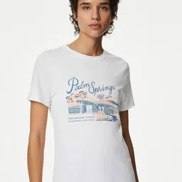 Marks & Spencer People and Places Printed T-shirt image 3