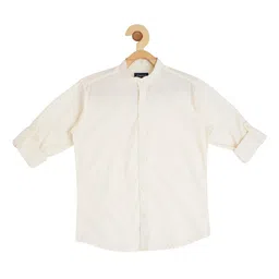 CAVIO Boys Sequin Embroidered Slim-Fit Nehru Jacket With Shirt & Brooch image 2