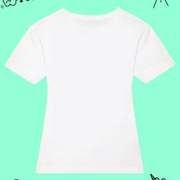 BAESD Girls Pack Of 2 Solid Round Neck Short Sleeves Cotton Casual T-shirts image 3