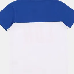 Pepe Jeans Boys Blue & White Printed Cotton T-shirt image 3