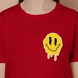 Friskers Women Typography Printed Applique T-shirt image 2