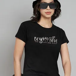 Trend Level Women Typography Set Of 2 Printed T-shirt image 2