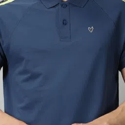BLACK BUCK Men Solid Polo Collar Cotton Tshirt image 2