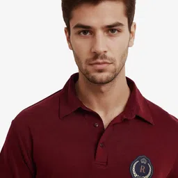 RARE RABBIT Men Polo Collar Applique T-shirt image 2