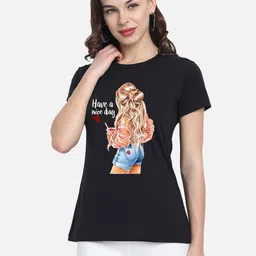 CHOZI Pack of 2 Graphic Printed Cotton T-shirt image 3