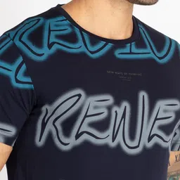 Status Quo Men Typography Printed Pure Cotton Cut Outs T-shirt image 2