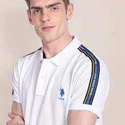 U.S. Polo Assn. Polo Collar Slim Fit Pure Cotton T-shirt image 2